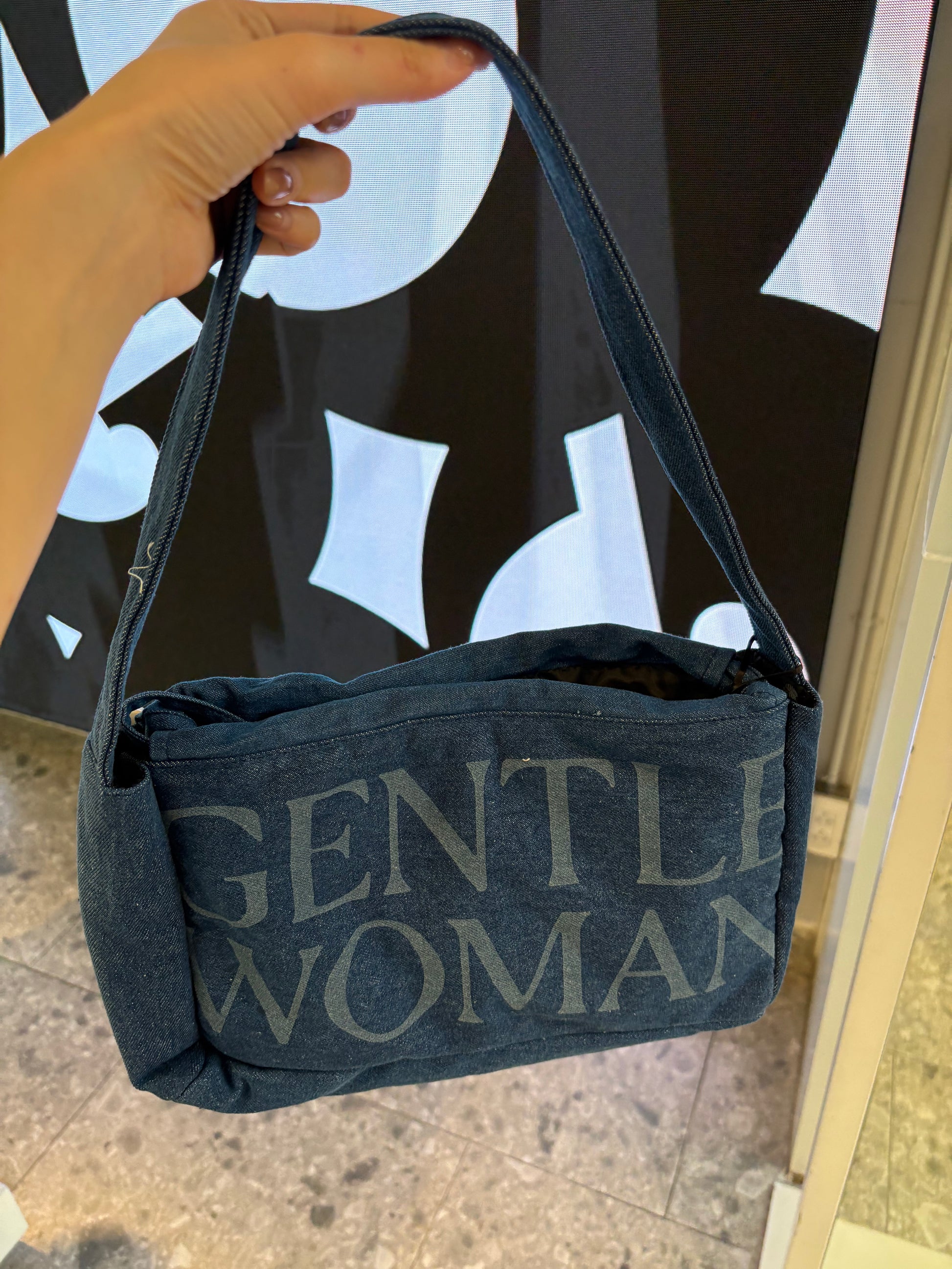 泰國連線! Gentlewoman 丹寧牛仔 餃子袋