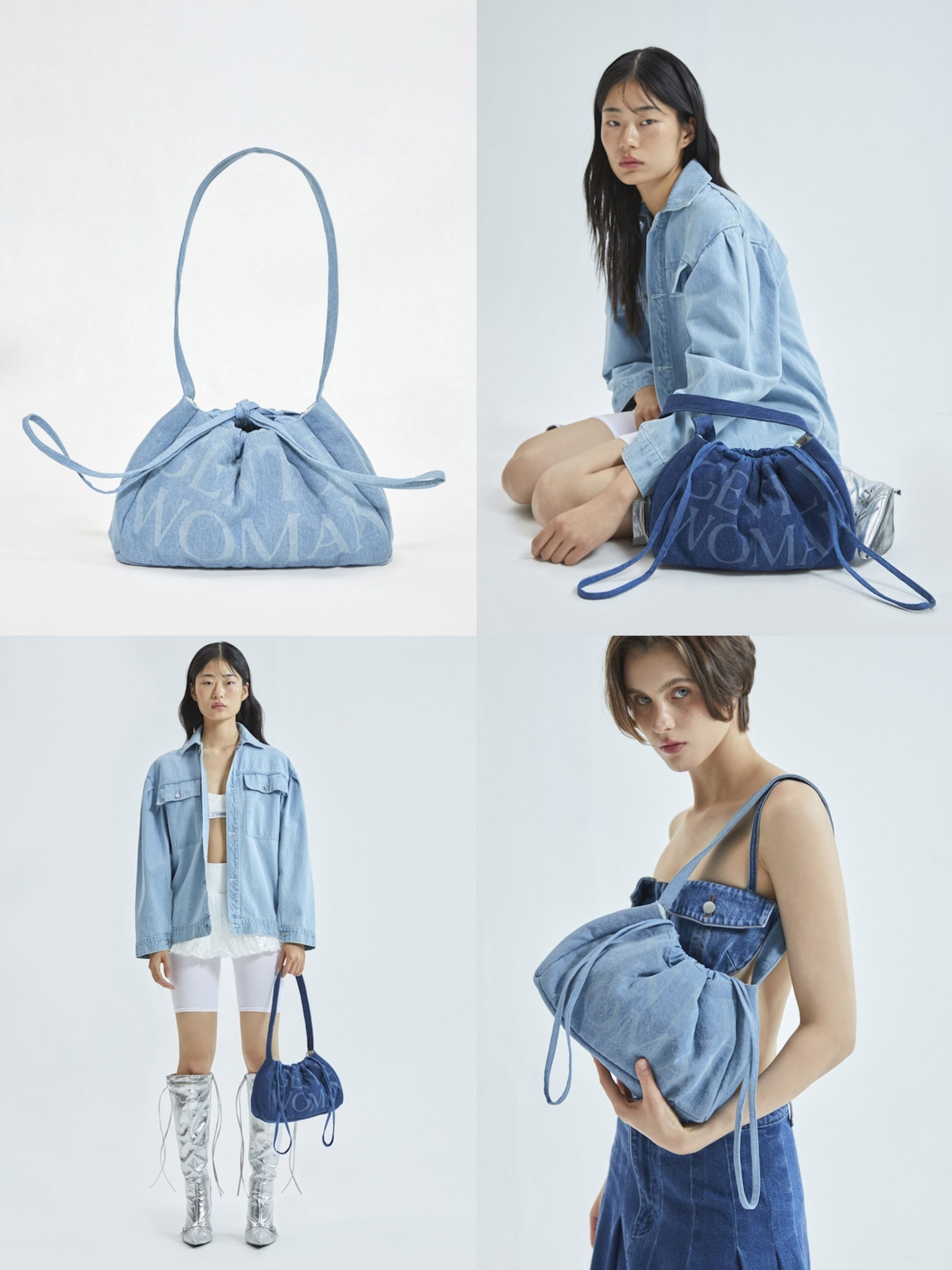 泰國代購! Gentlewoman 牛仔 餃子袋