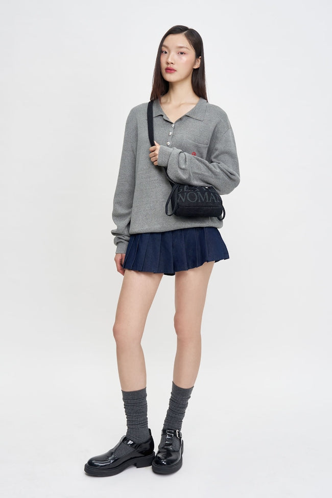 泰國代購! Gentlewoman 牛仔 餃子袋 small size