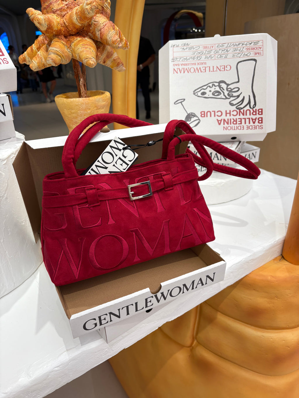 泰國代購! Gentlewoman 大熱 絨面 芭蕾舞袋