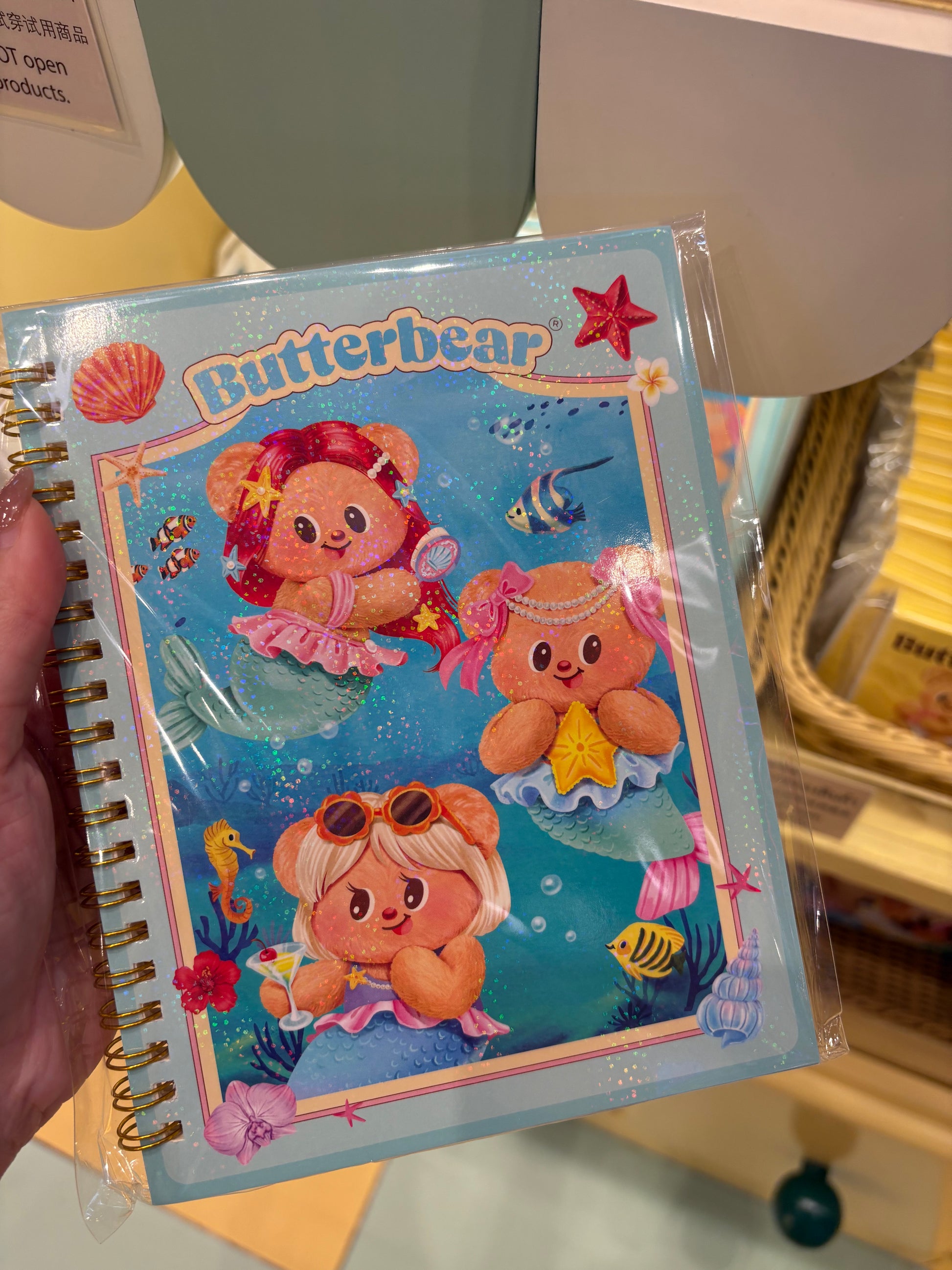 泰國代購! Butter Bear 美人魚版 記事簿