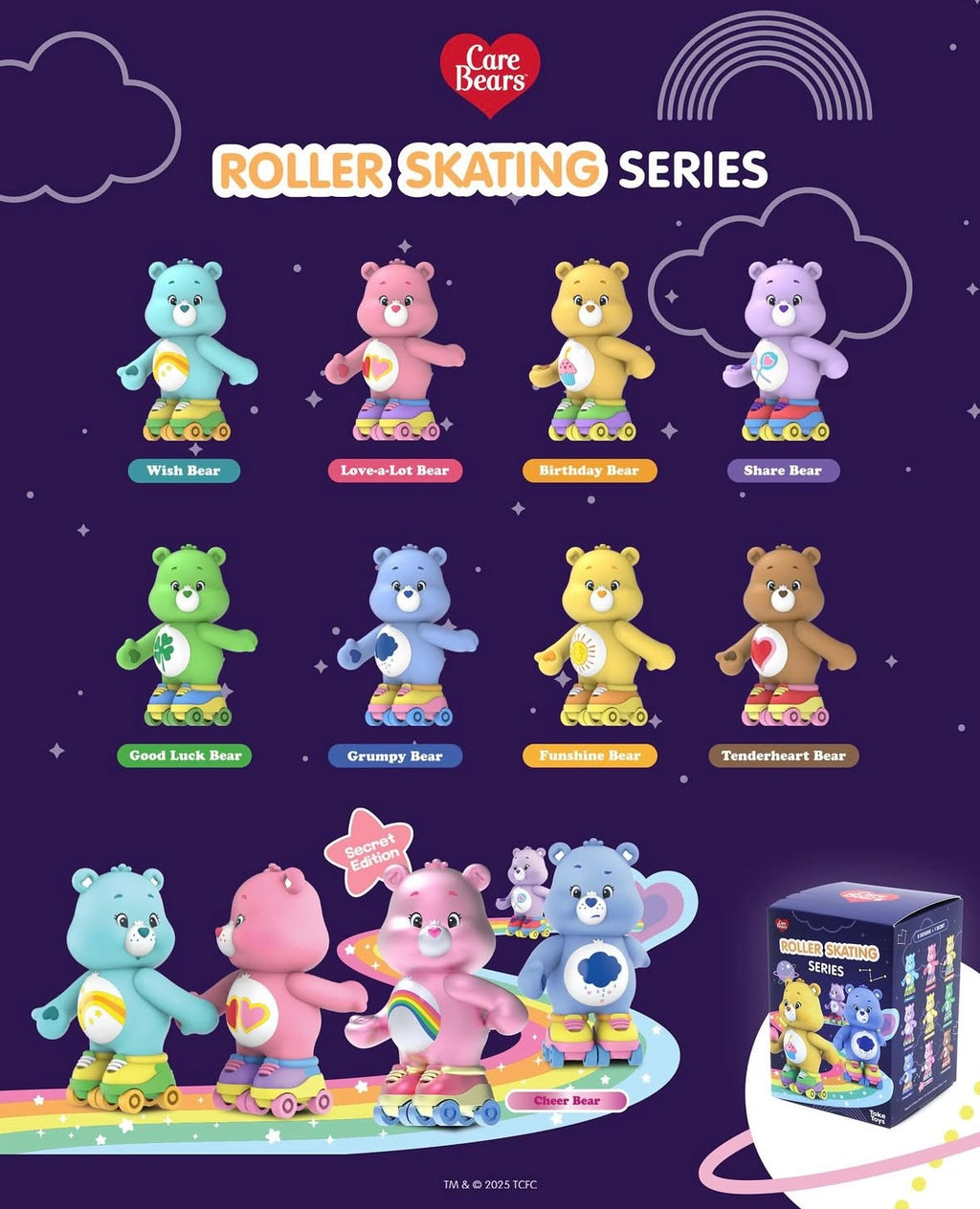 泰國代購! Care Bears 滑輪溜冰盲盒