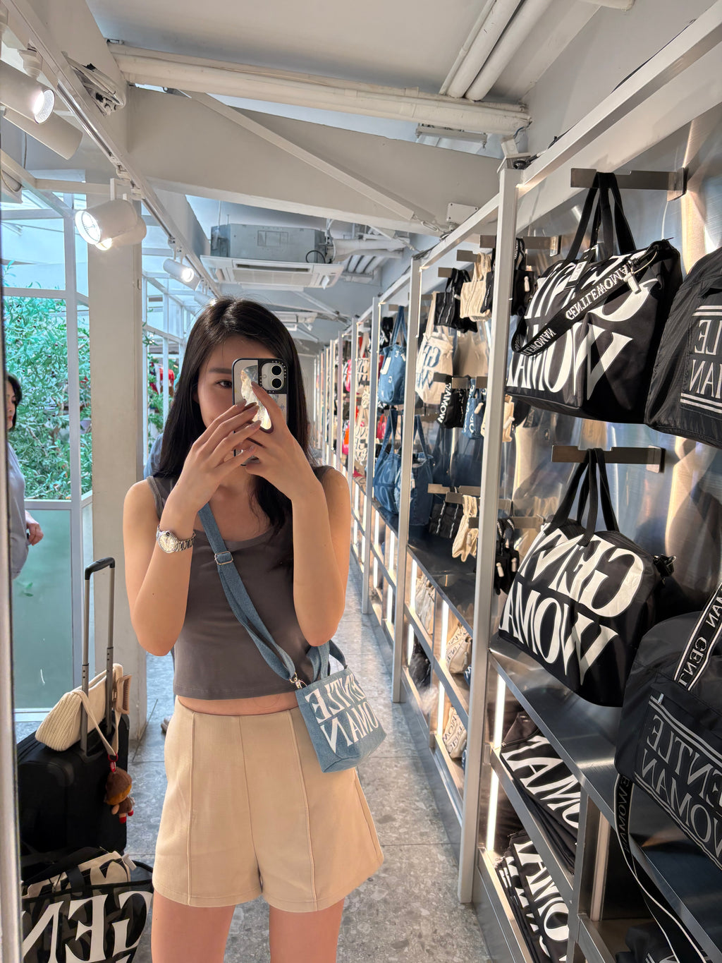 泰國代購! Gentlewoman 牛仔款 兩用Tote