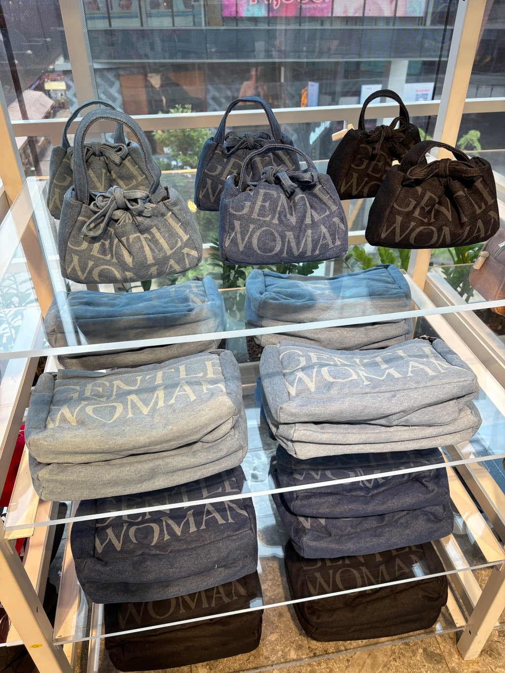 泰國連線! Gentlewoman 丹寧牛仔 餃子袋