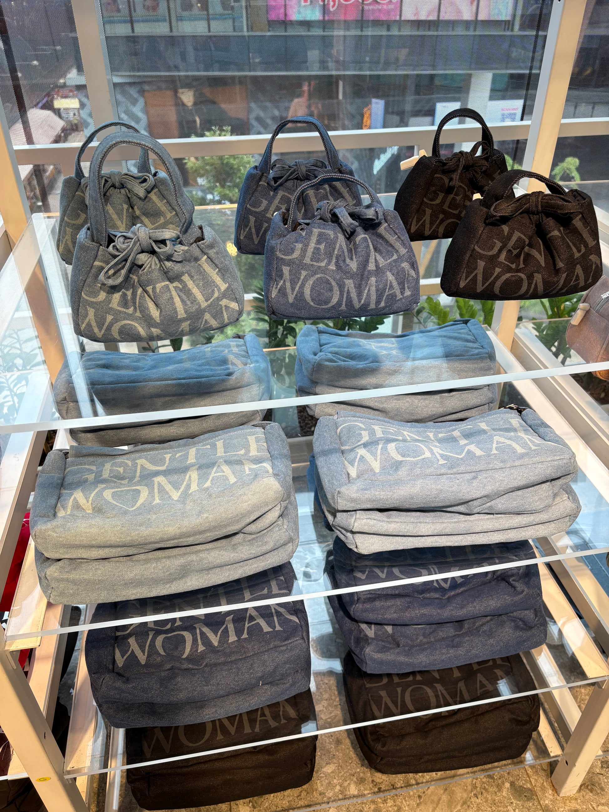 泰國連線! Gentlewoman 丹寧牛仔 餃子袋
