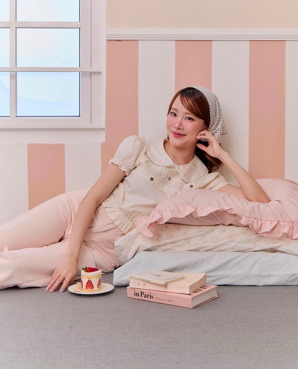 ♡預訂♡ 少女精緻減齡柔美感設計花邊上衣