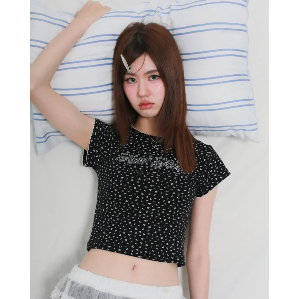 ♡預訂♡泰國小眾品牌仙女感氣質碎花上衣